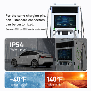 เครื่องชาร์จเร็ว CCS GBT EV DC 400V ใหม่ พร้อมแบตเตอรี่สำรอง 100KWh/200KWh ป้องกันน้ำและฝุ่นระดับ IP54 รับประกัน 24 เดือน ใช้พลังงานแสงอาทิตย์ 120KW - Product Image 2