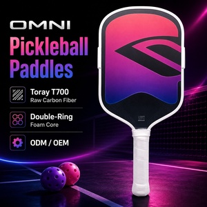 Nouvelle Raquette de Pickleball OMNI 2026, Face en Fibre de Carbone T700, Noyau en Mousse <span class=keywords><strong>Double</strong></span> Anneau, 16mm, Légère, Contrôle du Spin - Product Image 1