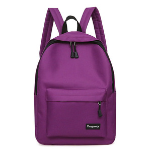 Taaerty <b>Backpack</b> Solid Color Waterproof Leisure Travel Women Men <b>Student</b> Bag Spring 2025 - Product Image 3