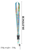 Lanières de cou en polyester souple sur le thème de la Table Périodique des Éléments, avec boucle détachable, pour badges, clés, téléphones, salles de classe, laboratoires, bureaux