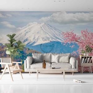 Japón <span class=keywords><strong>Monte</strong></span> <span class=keywords><strong>Fuji</strong></span> Sakura vista 3D pelar y pegar papel tapiz para <span class=keywords><strong>restaurante</strong></span> - Product Image 1