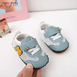 vestido de zapatos de bebé chica 1 3 años. Suppliers-Hao bebé niños y niñas zapatos de 0-2 años de edad bebé suela suave coreano antideslizante zapatos de niño
