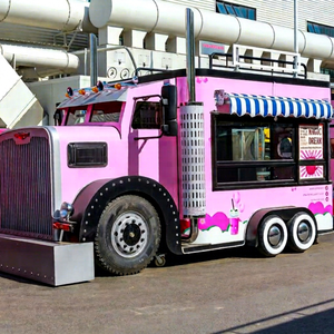 Camion de restauration mobile de luxe en acier inoxydable, remorque pour snacks et restauration rapide, portable pour l'extérieur, location, camping-car avec toilettes et douche intégrées - Product Image 1