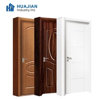 Porte intérieure en bois moderne de haute qualité, insonorisée, panneau MDF, finition PVC, personnalisable, protection de l'environnement, garantie 5 ans