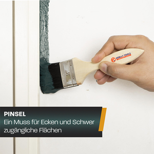 Kit de <span class=keywords><strong>peinture</strong></span> 10 pièces - <span class=keywords><strong>Rouleau</strong></span>, bac, raclette, bâche, ruban de <span class=keywords><strong>masquage</strong></span>, pinceau et support mural - Outils complets pour la <span class=keywords><strong>peinture</strong></span> murale - Product Image 6