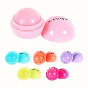 Bálsamo Labial Hidratante con Sabor a Fruta, Orgánico, en Forma de Bola Redonda, Suave, Portátil, Regalo Promocional, Estilo Adorable - Product Image 1