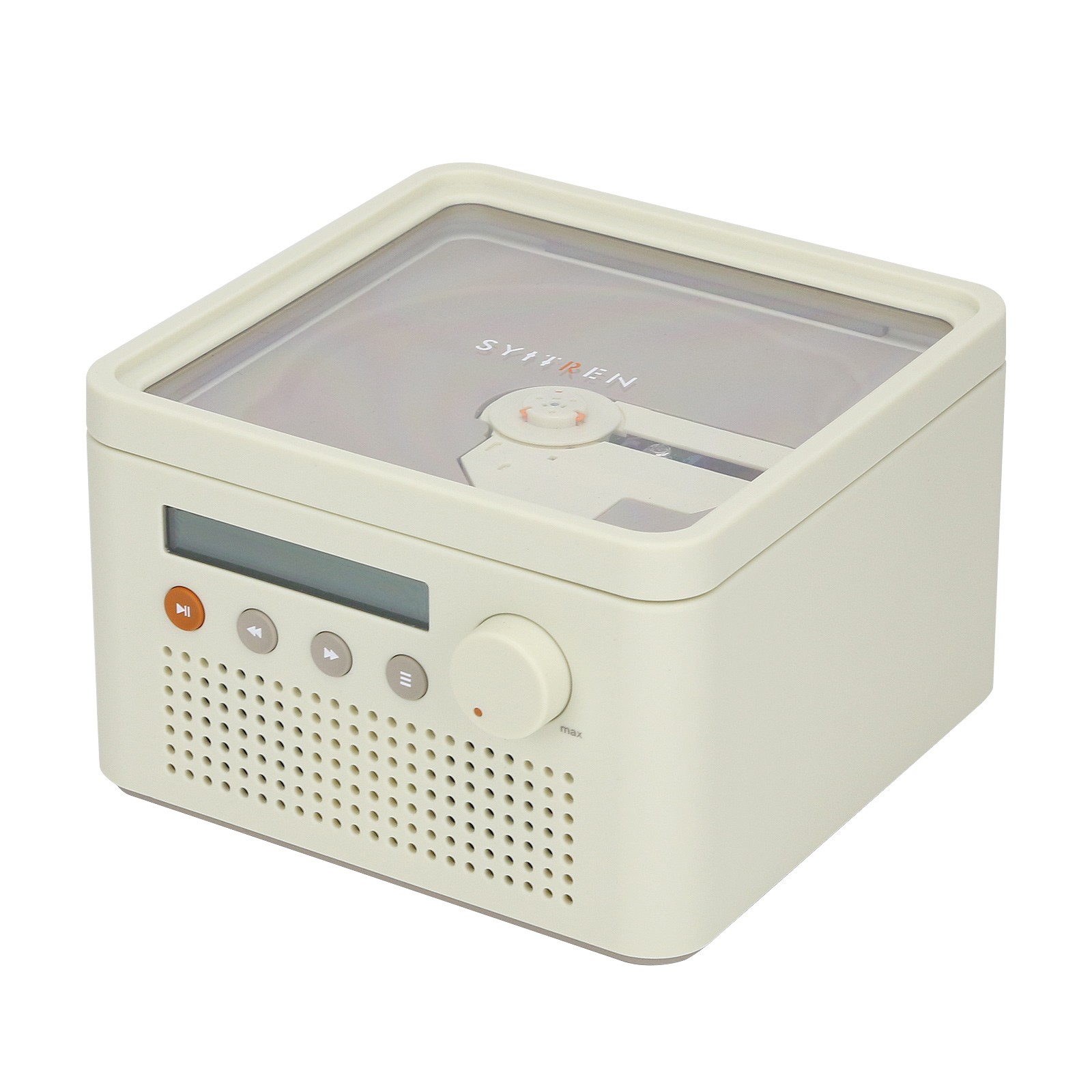 Syitren R200 White Portable Cd Player Speaker & Red Option - Dc 5v