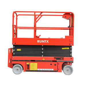Runtx 8M 230kg Nuevo Motor eléctrico Elevador de tijera Rueda de transmisión hidráulica Plataforma de trabajo aéreo para talleres de reparación de maquinaria - Product Image 1