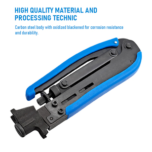 Tự làm cáp đồng trục crimper nén công cụ nhựa cho RG59 <span class=keywords><strong>RG6</strong></span> RG11 cáp đồng trục kết nối cho công nghiệp cắt dây plier - Product Image 5