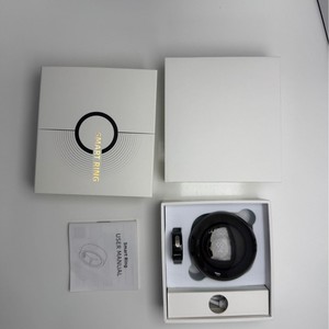 แหวนอัจฉริยะ Er08 Ecg สีดำ เครื่องวัดอัตราการเต้นของหัวใจ เครื่องวัดออกซิเจนในเลือด นับจำนวนก้าว กันน้ำ เซ็นเซอร์วัดอุณหภูมิร่างกาย - Product Image 2