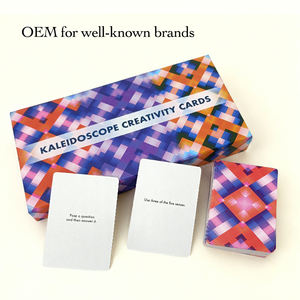 Kit di Carte Artistiche Colorate con Scatola Organizzata, Suggerimenti Stimolanti, <span class=keywords><strong>Gioco</strong></span> di Carte Personalizzato con Laminazione Opaca per Feste in Famiglia - Product Image 1