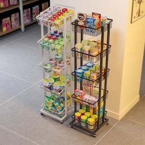 Panier à snacks en métal, présentoir de bonbons au sol, panier métallique à snack, présentoir de supermarché - Product Image 6