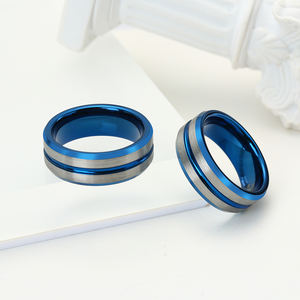 Anelli Classici in Carburo di Tungsteno TG per Matrimonio, Anello di Fidanzamento per Uomo e Donna, Regalo per Anniversario, Gioiello con Fascia Lucida a Cupola e Incisione del Nome - Product Image 4