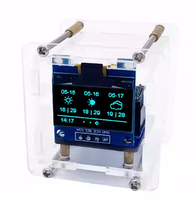 Kit de Reloj Meteorológico Mini ESP8266 con Conectividad WiFi para Temperatura/Humedad, Reloj Digital-YH-410