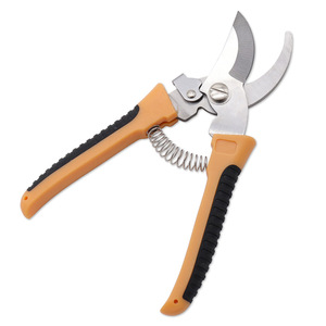 Lu Ban's Work <b>Garden</b> Shears Stainless Steel Bypass Pruner For Pruning Fruit Trees Orange Plastic Handle Manual <b>Tool</b> - Product Image 1