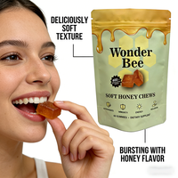 Gomitas de Miel Superalimento de Marca Propia, Apoyo para el Bienestar y la Energía, Polen de Abeja y Propóleo, Suplemento Sin Gluten, Dulces de Gomitas de Abeja