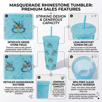Vaso de Plástico Delgado de 22oz para Gimnasio, a Prueba de Fugas, Libre de BPA, Ecológico, Seguro para Alimentos, con Pajita, en Caja de Regalo para Mujer, Producción a Granel, Marca OEM