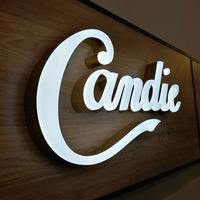 Letrero 3D Personalizado para Exteriores con Letras de Canal LED Iluminadas Frontalmente, Acrílico, Acero Inoxidable, Publicidad, Nombre de Tienda, Logotipo Empresarial