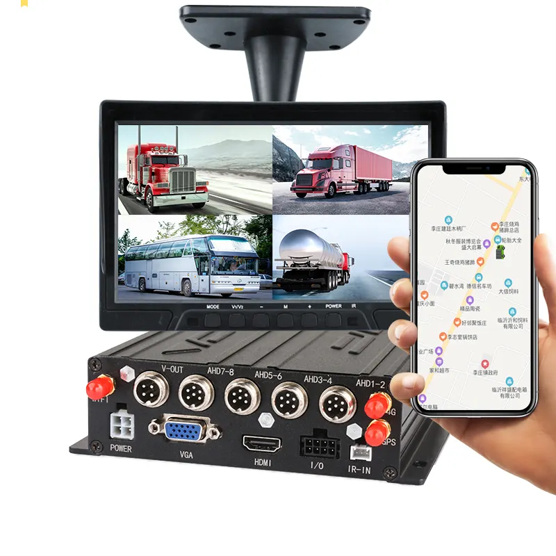 China Fabrikant 7.1 Inch Monitor Camera Dvr Auto Zwarte Doos Mdvr Auto Voor Auto Truck Schoolbus