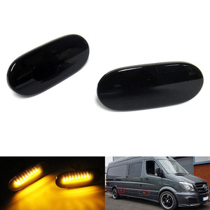 Mercedes Benz W906 LED Side Marker Lights Yellow 9068201456 Van Turn Signal Lamp Trim Cover - Product Image 2