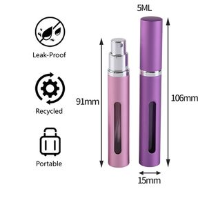 Özel Logo Küçük Parfüm Şişeleri Lüks Metal 5ml Sprey Ambalajlı Yeniden Kullanılabilir Mini Parfüm <span class=keywords><strong>Atomizer</strong></span> Tedarikçisi - Product Image 5