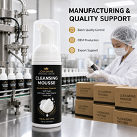 Mousse Nettoyante Préparatoire Sans Alcool pour Perruques à Marque Blanche, Nettoyant pour Cuir Chevelu et Ligne Capillaire pour Adhésif de Perruque en Dentelle, Fabricant OEM