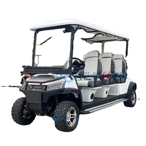 Carrito de Golf Eléctrico Blanco de 6 Plazas con Diseño Elegante, Batería de Litio, Homologado para Calle y Todoterreno, Precio de Fábrica, Personalizable - Product Image 1