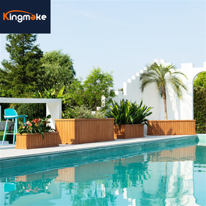 シンプルな環境保護屋外ガーデン植物プランターパティオフロア大型長方形ボックスプランター - Product Image 6