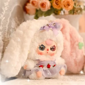 Nuevo bebé tres caja ciega dibujos animados lirio conejo ciudad V4 muñeco de peluche lindo conejito niños juguete bolsa misterio caja ciega - Product Image 2