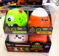 Jouet anti-stress Monster Squeeze pour Halloween et Noël, en forme de fantôme et de citrouille, pour enfants, livré avec boîte de présentation