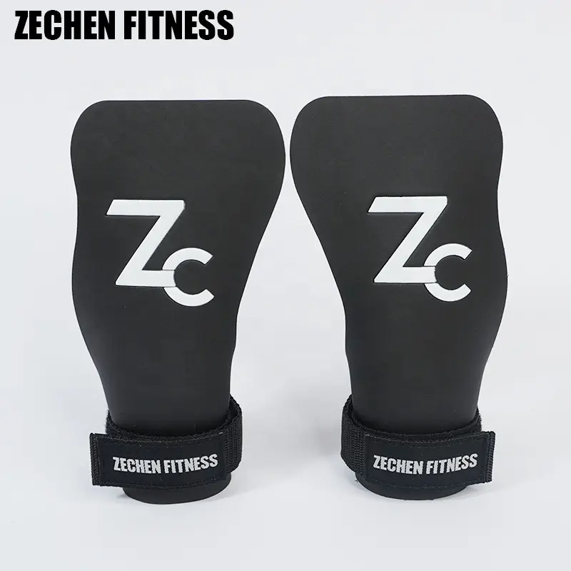 Grip pads for weight lifting black crossfit grips hypalon gym fitness sets hand grips