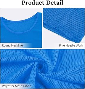 カスタムロゴ通気性サッカーランニングスポーツベスト大人用サッカージャージチームグループトレーニングビブサッカージャージー - Product Image 3