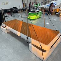 Rampe d'accès gonflable robuste pour quai, yacht marin et plateforme aquatique