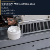Pâte thermique blanche pour modules d'alimentation et interface de dissipateur thermique -50 ℃   ~ 200 ℃   Dissipation de chaleur, conductivité thermique ISO 9001 2,5 W/mK