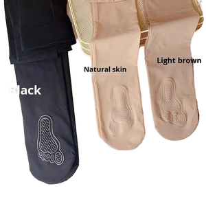 ถุงน่องผู้หญิงแบบถักเนื้อแน่น ป้องกันแบคทีเรีย ไม่เป็นขุย โปร่งแสง สีเนื้อ สำหรับฤดูใบไม้ผลิ/ฤดูร้อน กันลื่น บาง ไซส์ใหญ่ - Product Image 1