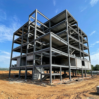 Bâtiments commerciaux personnalisables, structure en acier durable, immeuble de bureaux avec conception modulaire
