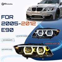 Phare avant de style automobile pour BMW Série 3 E90, phare LED 2005-2012, lentille de projecteur haute puissance, signal dynamique DRL, pièces automobiles