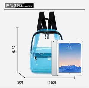 Custom Waterproof Personalized <b>Clear</b> Pvc Transparent Mini <b>Backpack</b> Ladies Women <b>Backpack</b> - Product Image 4