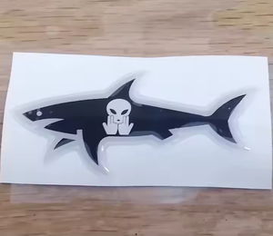 Autocollant 3D Requin Personnalisé PVC Résistant aux UV Imperméable Élégant Thème Paul Décorations DIY Autocollant Requin Paul Très Vendu - Product Image 4