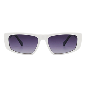 White Rectangle <b>Sunglasses</b> Full Rim Solid Frame Anti-Uv Protection Unisex Adults Lightweight Modern Style - Product Image 6