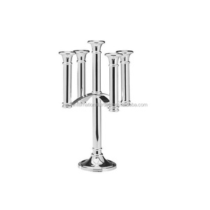 Bougeoir moderne à 9 bras en aluminium plaqué or fait à la main Design unique pour la décoration intérieure pour le mariage et Pâques Emballage en boîte - Product Image 3