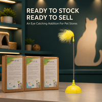 Nouvelle conception moderne, écologique, clochette en plumes détachable et rétractable, anti-morsure, pour le nettoyage des dents des chatons, jouet interactif pour chat