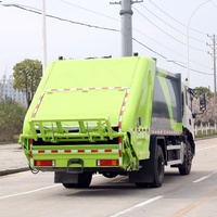 Camion compacteur de déchets à chargement arrière hermétique Dongfeng Tianjin 10-14CBM neuf, camion de collecte de déchets hydraulique pour le nettoyage des rues