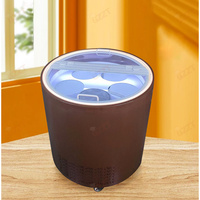 Vitrine réfrigérée rotative pour crème glacée, taille du baril 20 cm * 6, double vitrage trempé, vitrine italienne pour gelato, congélateur