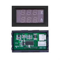 Voltmètre numérique DC 0-100V 10A, ampèremètre, affichage LED double 0,28 pouce, panneau de mesure de tension et de courant