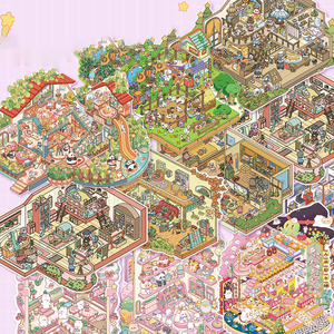 JHM dolci e simpatici animali domestici amici che si riuniscono organizzatore serie scenico grazioso manuale scenico adesivi decorativi artigianali 4 opzioni - Product Image 6