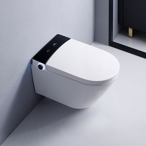 Filigrane électrique <span class=keywords><strong>Wc</strong></span> capteur de pied chasse d'eau automatique salle de bains mur suspendu Intelligent toilettes intelligentes - Product Image 1