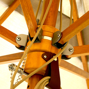 Деревянный столб зеленый внутренний дворик центр уличный рынок Настольный Зонт с пользовательской печатью садовый зонт от солнца водонепроницаемый зонт от солнца - Product Image 3