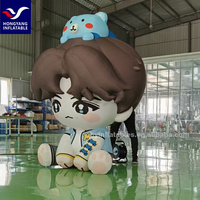 Modèle de figurine gonflable de dessin animé pour la publicité extérieure