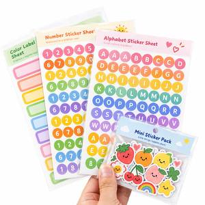 Feuilles d'autocollants personnalisés Kawaii en gros pour journaux, autocollants de mariage personnalisés 4x6 en vinyle découpé à la forme, feuilles d'autocollants mignonnes en feuille d'or - Product Image 1